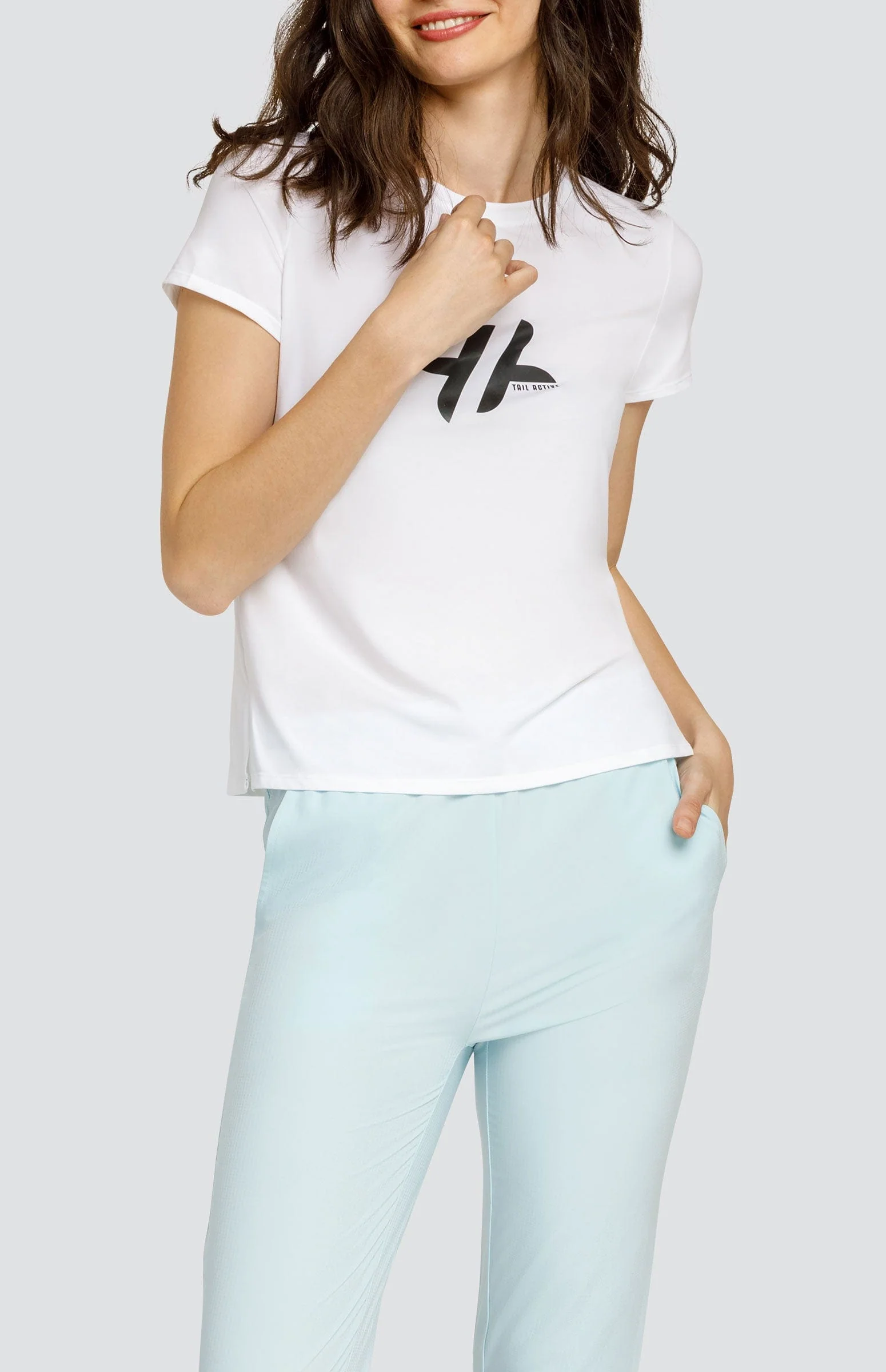 Bijou Top - Chalk White with Logo - Image 4