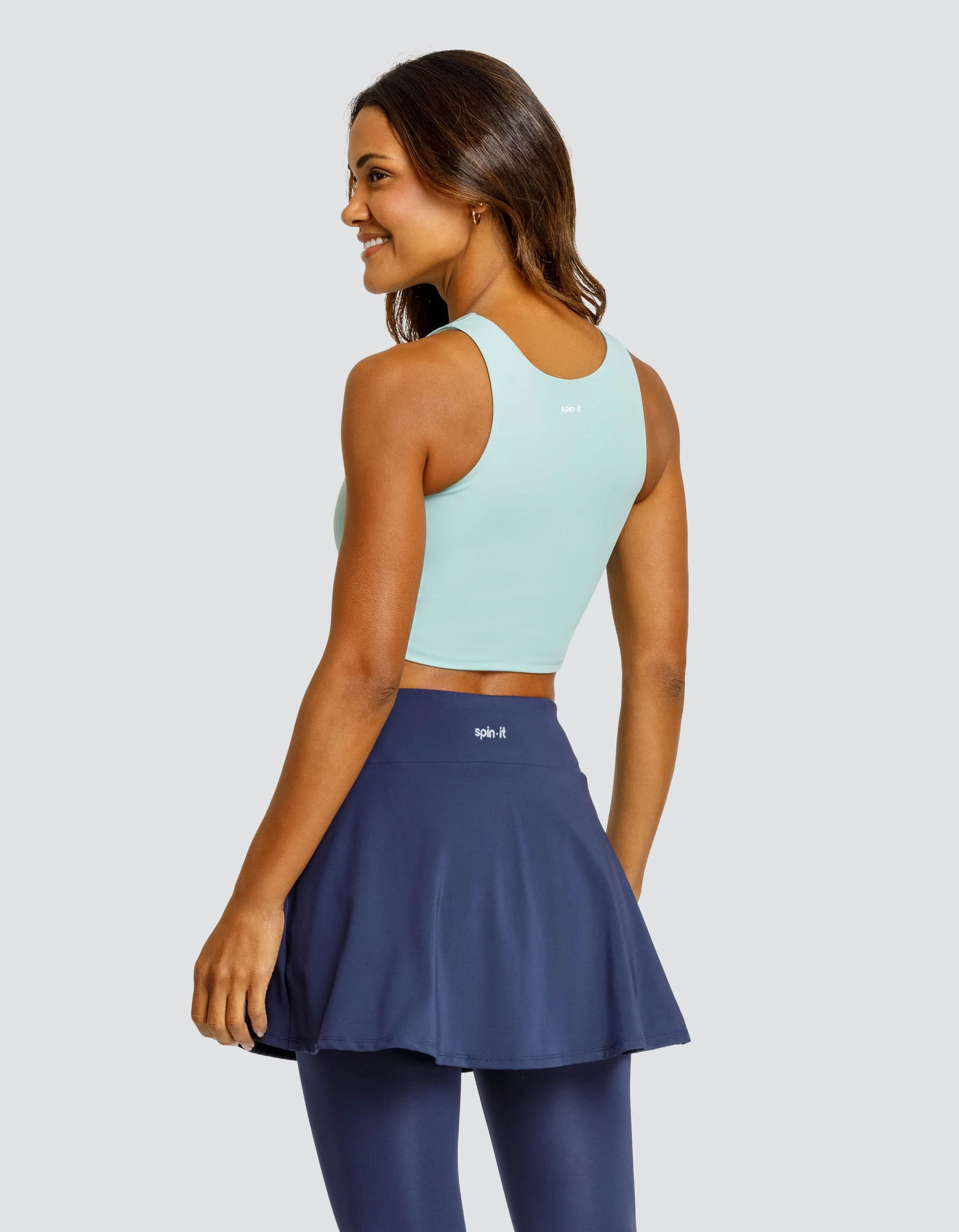 Claud Longline Sports Bra - Aquifer - Image 2