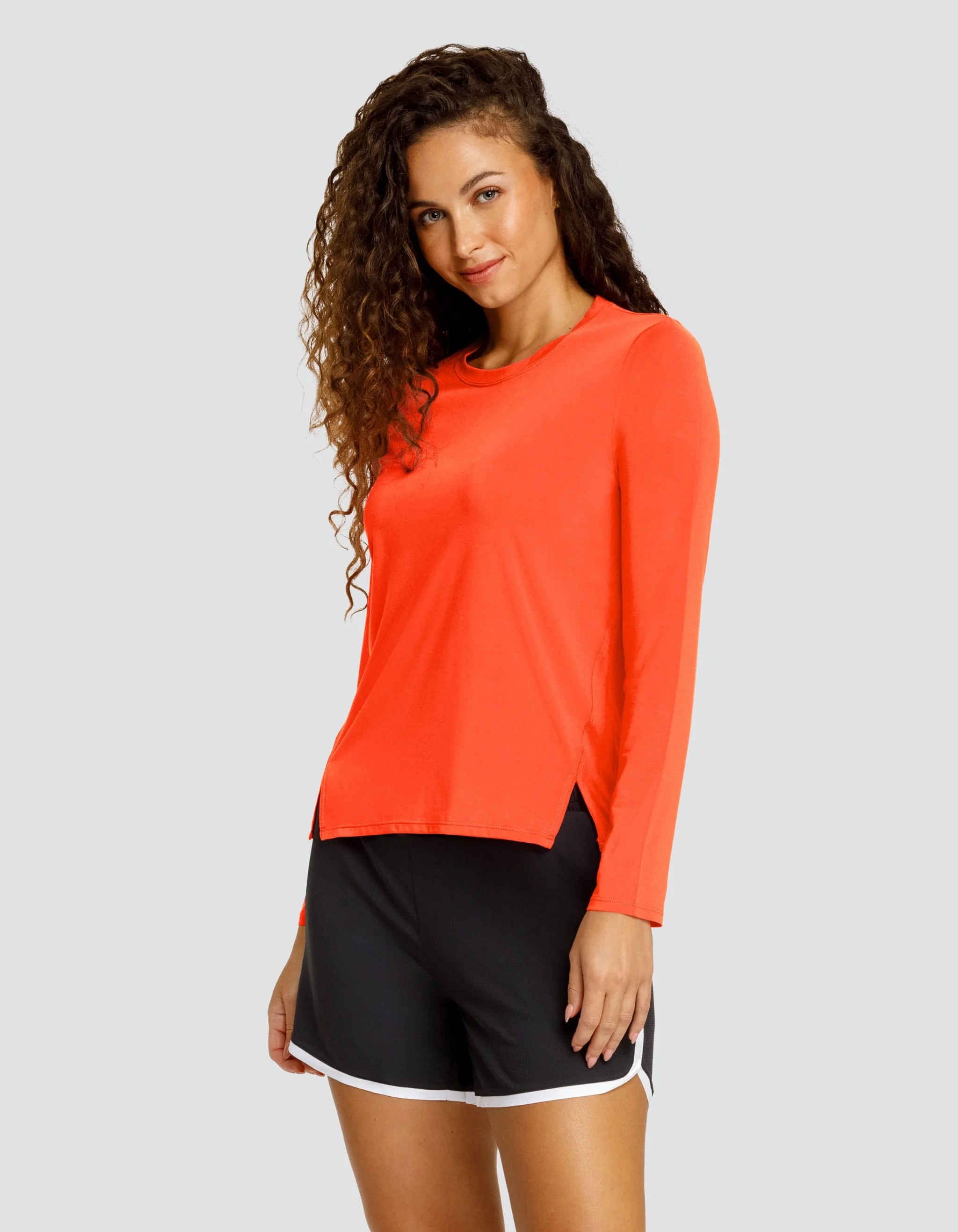 Friday Long Sleeve Top - Hot Coral - Image 2