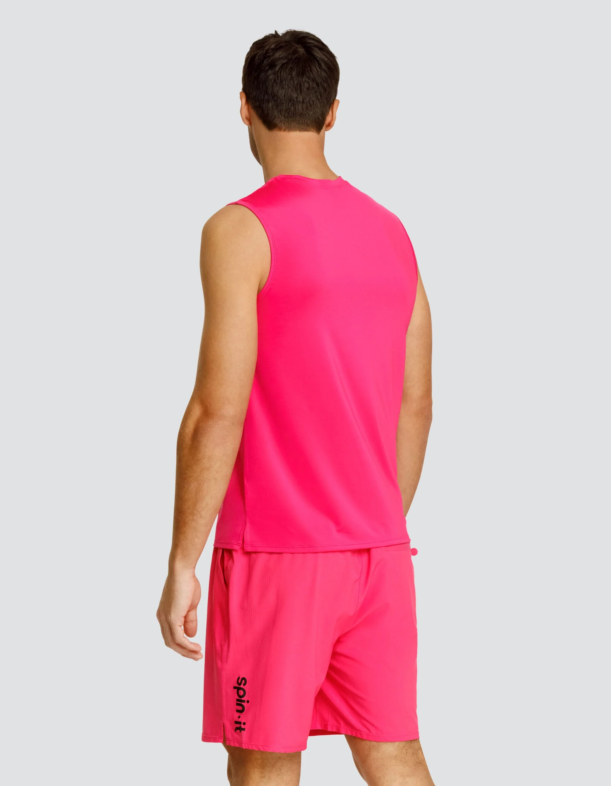 Josh Muscle Tank - Vivid Pink - Image 2