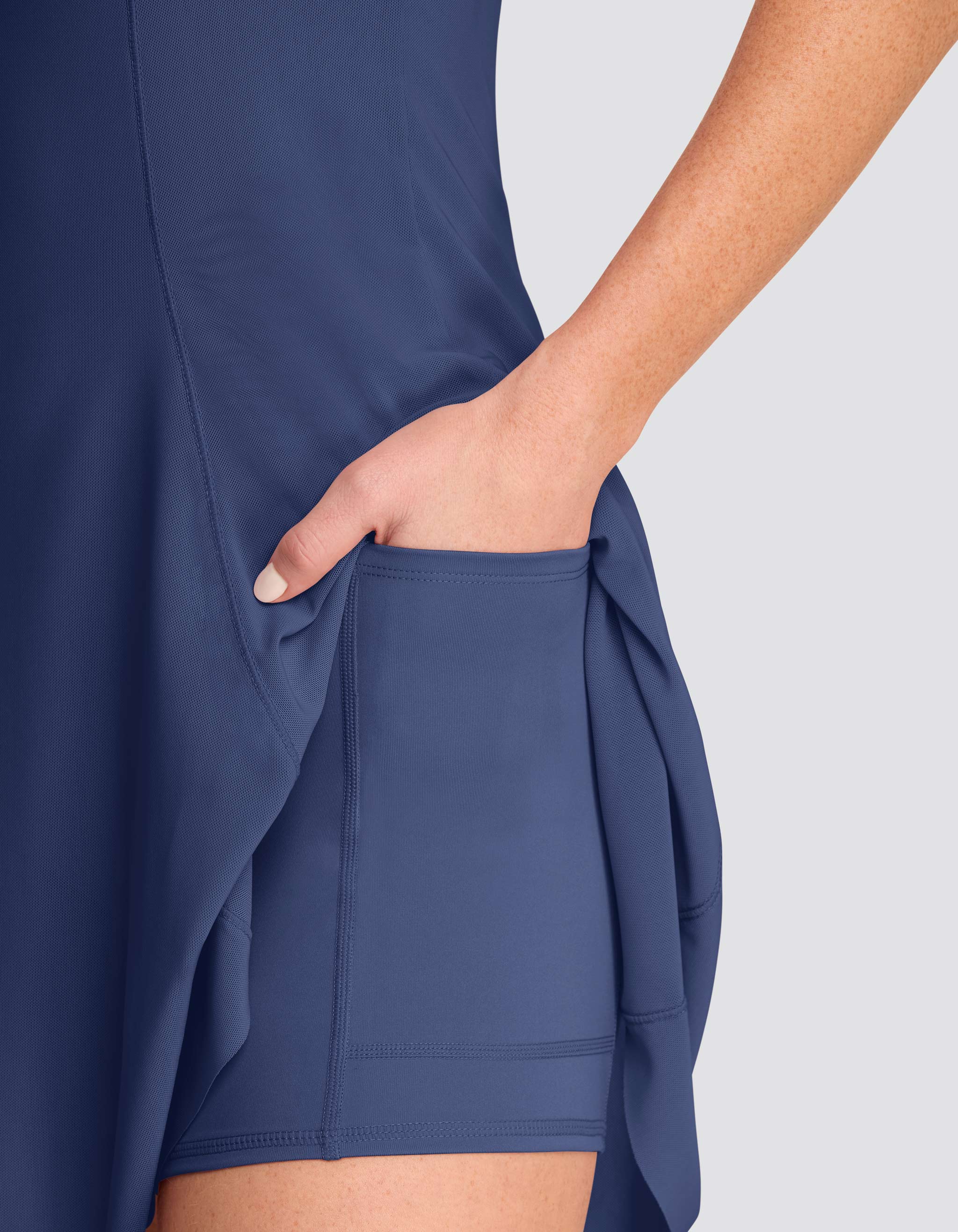 Meghan 32" Dress - Navy Blue - Image 3