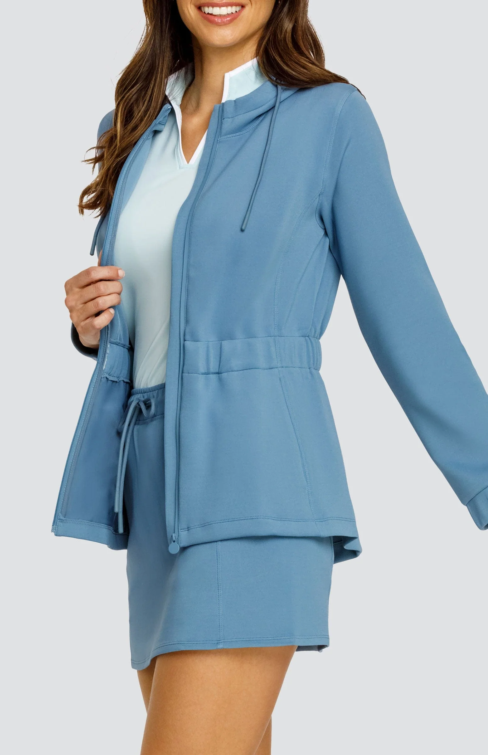 Robyn Hooded Jacket - Copen Blue - Image 4