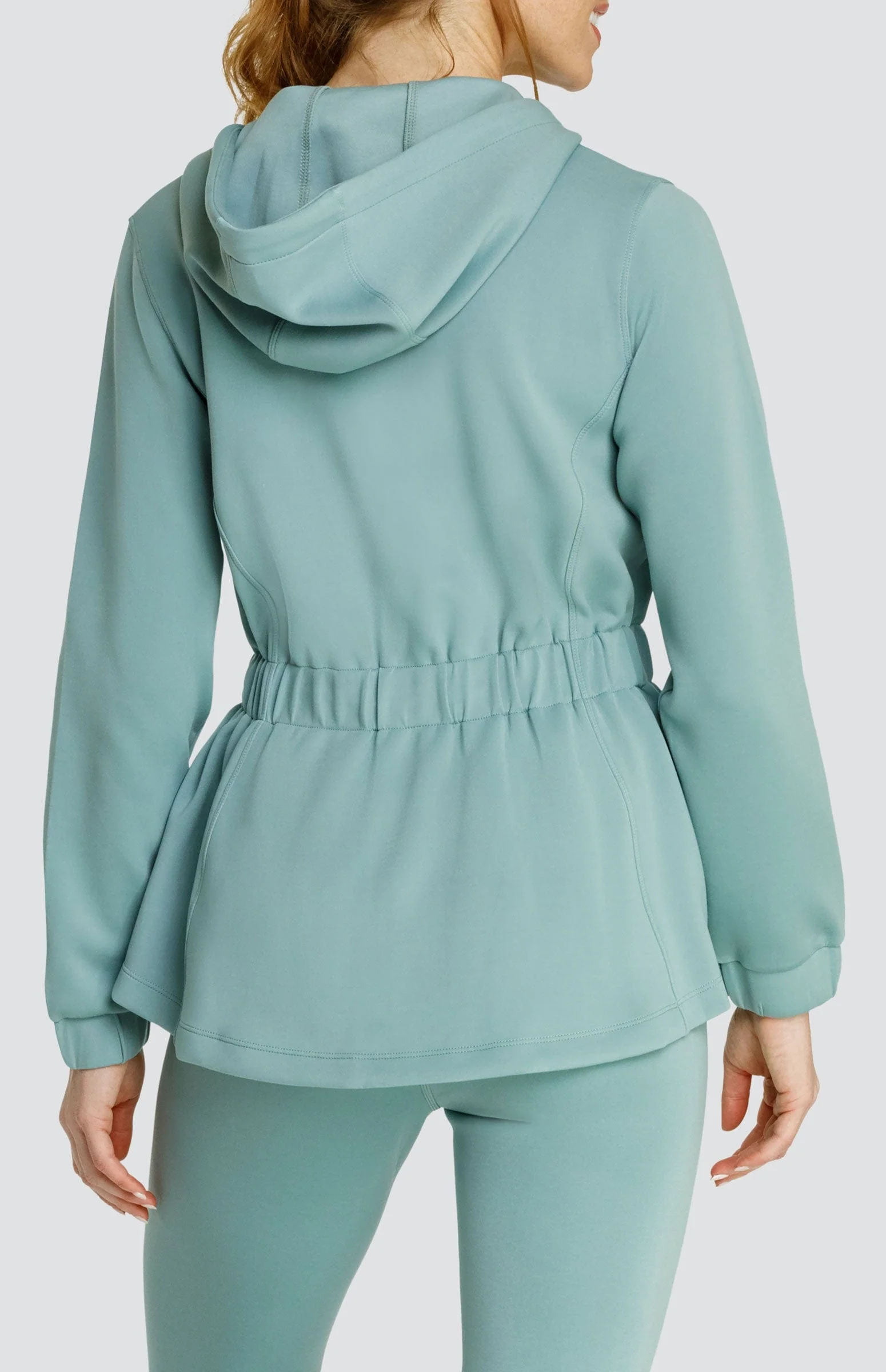 Robyn Hooded Jacket - Sage - Image 4